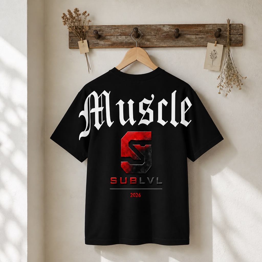 SUBLVL Shield Tee — Black