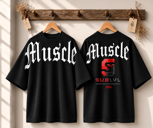 SUBLVL Shield Tee — Black