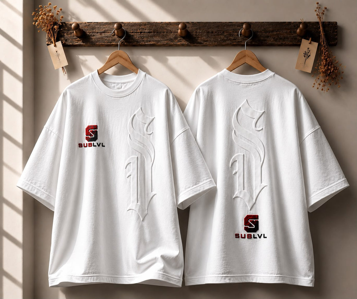 SUBLVL Shield Tee — White