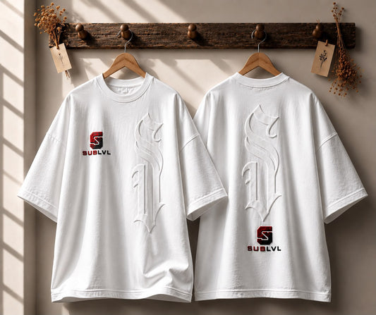 SUBLVL Shield Tee — White