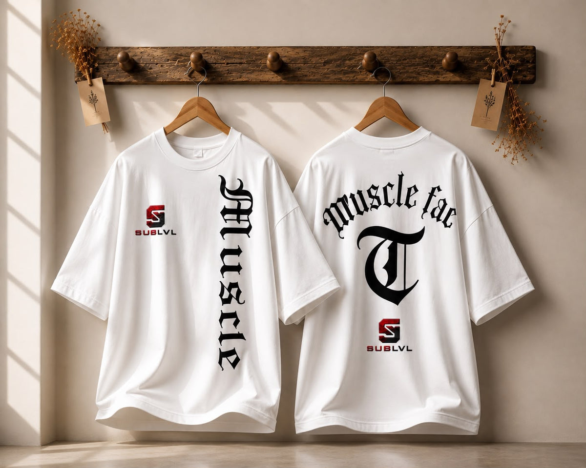 Muscle Oversized Tee — White